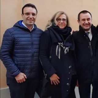 Gallareto e Motta con il presidente nazionale di Italia Viva Ettore Rosato