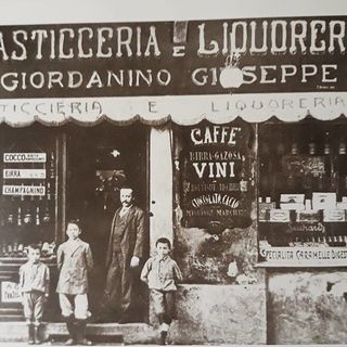 Foto storica della Pasticceria Giordanino