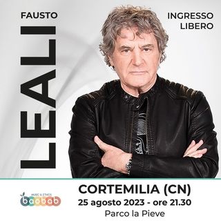 La locandina dell'appuntamento musicale con Fausto Leali