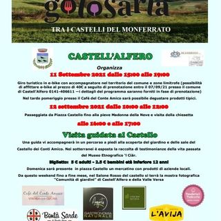 La locandina degli eventi castellalfieresi di Golosaria in Monferrato