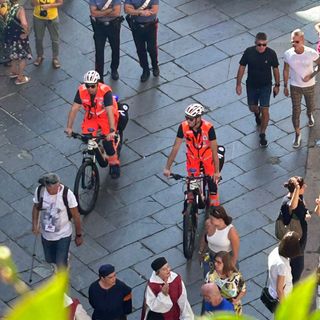 Il Green Team Rescue della Croce Verde di Asti in azione al Palio
