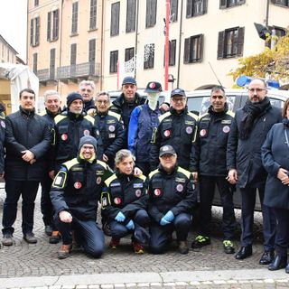 Foto di gruppo associazione Protezione Civile Geometri di Asti
