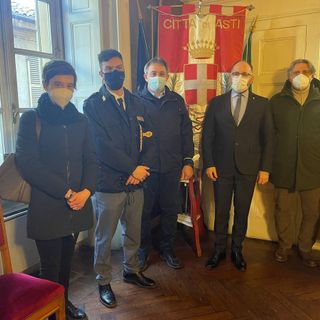 Ricevuti in Municipio i neo pensionati della Questura di Asti