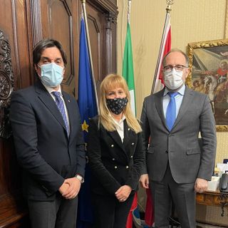 Ricevuta in Municipio la professoressa Lavinia Saracco, delegato CONI Asti