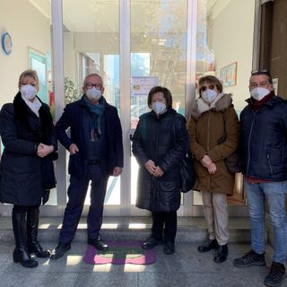 Nella foto, da sinistra a destra: Caterina Calabrese, Flavio Boraso, Mariangela Cotto, Paola Imarisio e Roberto Zanna
