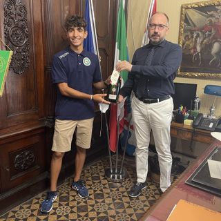 Simone Dezani con il sindaco Rasero