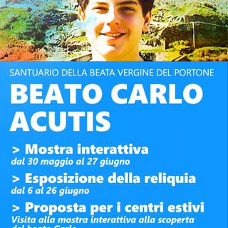 Locandina mostra itinerante Beato Carlo Acutis