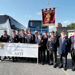 I componenti della delegazione astigiana dell'ANPS