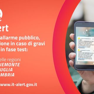 IT - ALERT: il 14 settembre in Piemonte il nuovo test del sistema di allarme pubblico