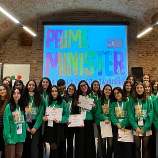 Le studentesse che hanno partecipato alla I edizione di Prime Minister – Asti il giorno del Graduation Day dello scorso 17 dicembre 2022