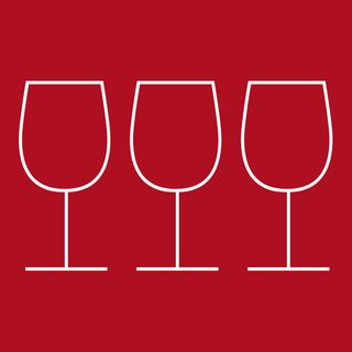 Il logo dei Tre Bicchieri del Gambero Rosso