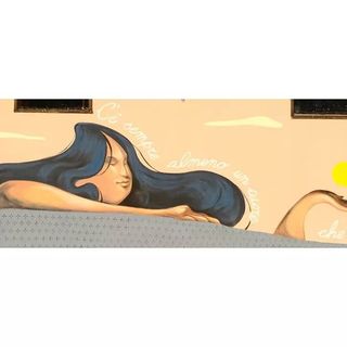 Il sole carico di metafore in un murales degli allievi del liceo artistico