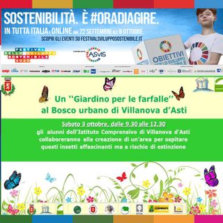 Villanova d’Asti: sabato mattina verrà inaugurato il Giardino per le farfalle