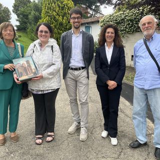 Nell'immagine, da sinistra a destra: Mariangela Cotto, Carmen Ottonelli, Federico Garrone,Domenica Aschiero e Carlo Sabbione