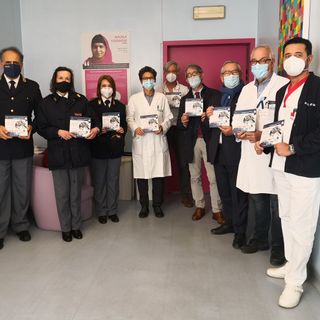 Il questore di Asti oggi in visita al pronto soccorso del Cardinal Massaia per la campagna 'Questo non è amore'