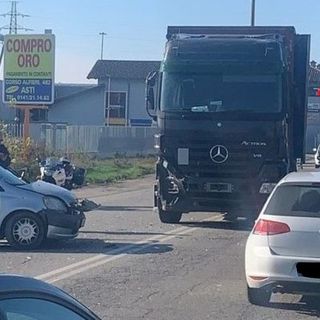 Incidente stradale in corso Alessandria