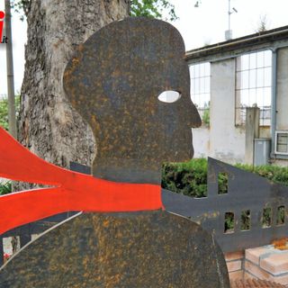 L'installazione dedicata a Remo Dovano (Merphefoto)