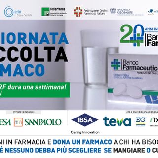Giornata di raccolta del Farmaco. Dal 4 al 10 febbraio, anche nell'Astigiano si possono acquistare medicinali per aiutare i più bisognosi