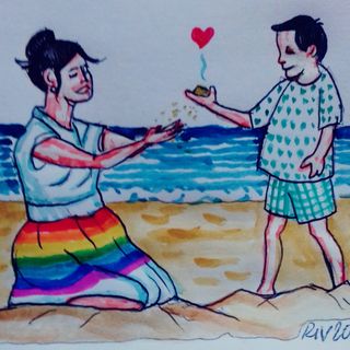 #FavoleaCasa di oggi propone “La sabbia”, la favola psicologica sull’unica via per custodire l’amore, letta e commentata da Fata Zucchina