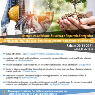 La locandina del convegno in programma sabato 20 novembre