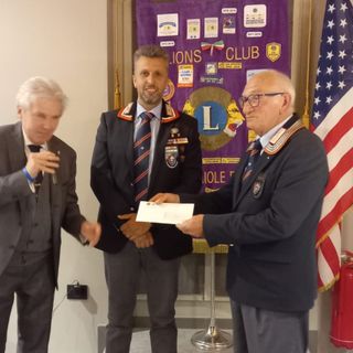Conviviale Lions Costigliole in omaggio alla Protezione Civile