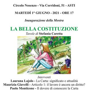 Locandina mostra &quot;La Bella Costituzione&quot;