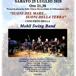 Sabato a Valleandona serata in musica con la Mobil Swing Band