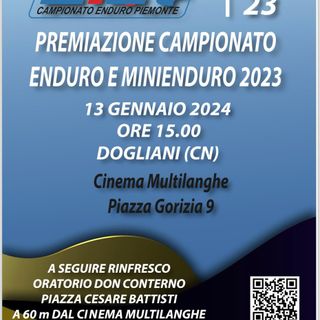 Il moto club Alfieri alla premiazione del Campionato regionale enduro e mini