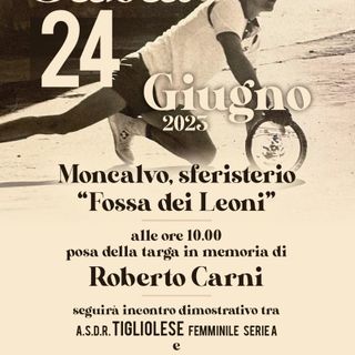 Moncalvo, il 24 giugno la posa della targa in memoria del 're del tamburello' Roberto Carni