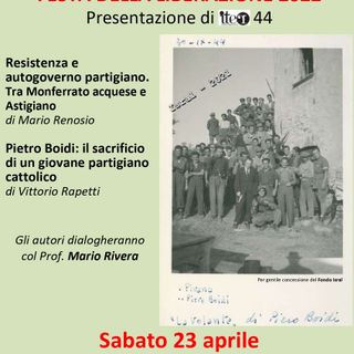 La locandina della presentazione in programma sabato a Mombaruzzo