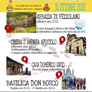 Torna la 7 &quot;Marcia e veglia dei Santi per la pace e le famiglie&quot;, tra Vezzolano, Albugnano e Colle Don Bosco