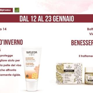 La locandina degli appuntamenti con la cosmesi bio