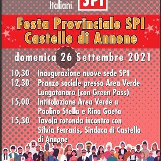 Locandina Festa provinciale SPI CGIL