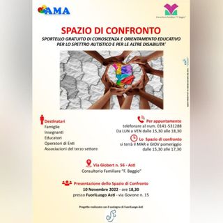 La locandina della presentazione dello &quot;Spazio di confronto&quot;