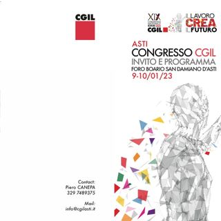 La locandina del congresso provinciale CGIL