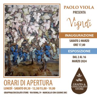 Il pittore astigiano Paolo Viola con la sua esposizione, parla del territorio in provincia di Milano