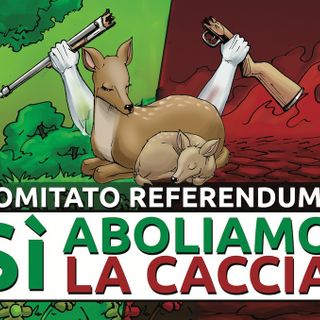 Il logo del comitato promotore del referendum contro la caccia