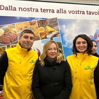 Giorgia Meloni ad Asti brinda all’eccellenza Coldiretti