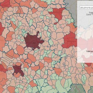 Mappa contagi covid in Piemonte