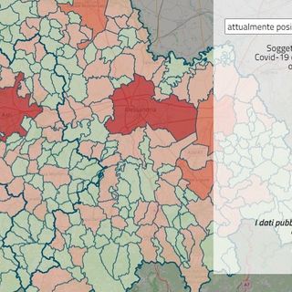 Mappa interattiva regione Piemonte contagi da Covid