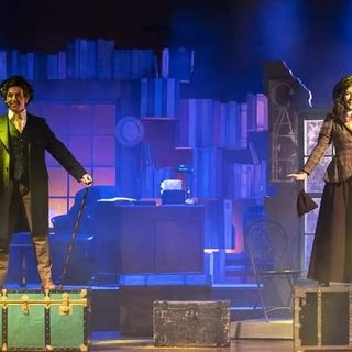 La Bonansone ritratta in un'immagine di scena da &quot;Papà Gambalunga - Il Musical&quot;