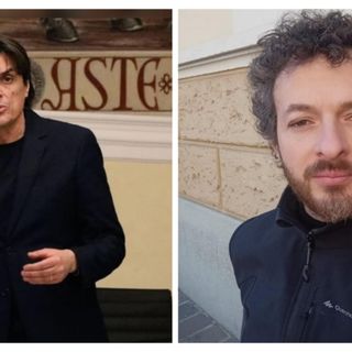 L'assessore Bovino e il commerciante Alessandro Matonti