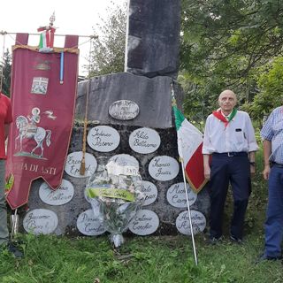 Mario Renosio, Paolo Monticone ed il sindaco di Melle, Giovanni Fina