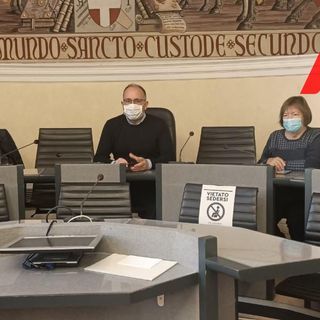 Da sinistra a destra il dott. Messori Ioli, il sindaco Rasero e l'assessore Cotto