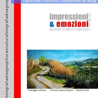 La locandina della mostra artistica in programma a Cinaglio