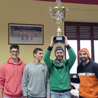 I componenti del team Natta, vincitori della gara sociale