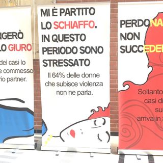 Alcuni dei pannelli che compongono la mostra