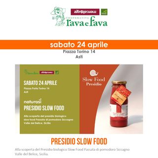 Al NaturaSì di piazza Porta Torino di Asti, nuovo appuntamento con i presidi biologici slow food