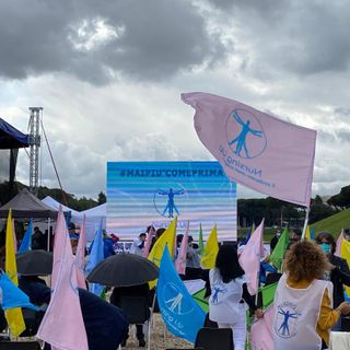 Anche una delegazione di infermieri astigiani al Circo Massimo a chiedere rispetto per la professione