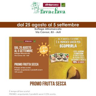 Alla Bottega Rava e Fava di Asti, frutta secca da filiere etiche da tutto il mondo